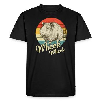 Cochon d'Inde - T-shirt Premium bio Homme - noir - Devant - Nico (187cm)