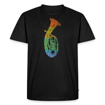 Cor ténor - T-shirt Premium bio Homme - noir - Devant - Nico (187cm)