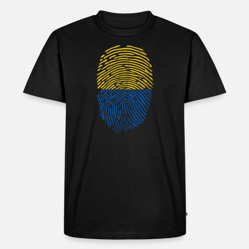 Ukraine - Männer Premium Bio T-Shirt - Schwarz