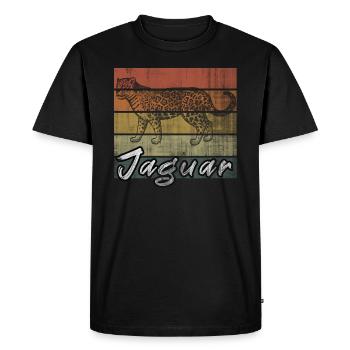 jaguar - T-shirt Premium bio Homme - noir - Devant - Nico (187cm)