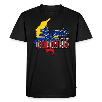 Colombie - T-shirt Premium bio Homme - noir - Devant - Nico (187cm)