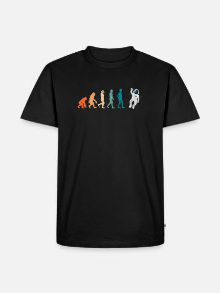 Astronaut Evolution Espace Espace Cadeau - T-shirt Premium bio Homme - noir