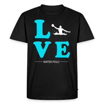 WATER POLO LOVE - T-shirt Premium bio Homme - noir - Devant - Nico (187cm)