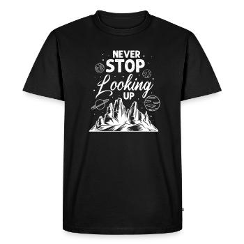 Astronomy planets stars outer space gift - Men's Premium Organic T-Shirt - black - Front - Nico (187cm)