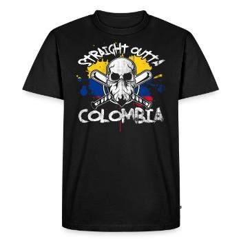 Colombie - T-shirt Premium bio Homme - noir - Devant - Nico (187cm)