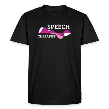 Orthophoniste écoute cadeau de médecine de thérapie linguistique - T-shirt Premium bio Homme - noir - Devant - Nico (187cm)