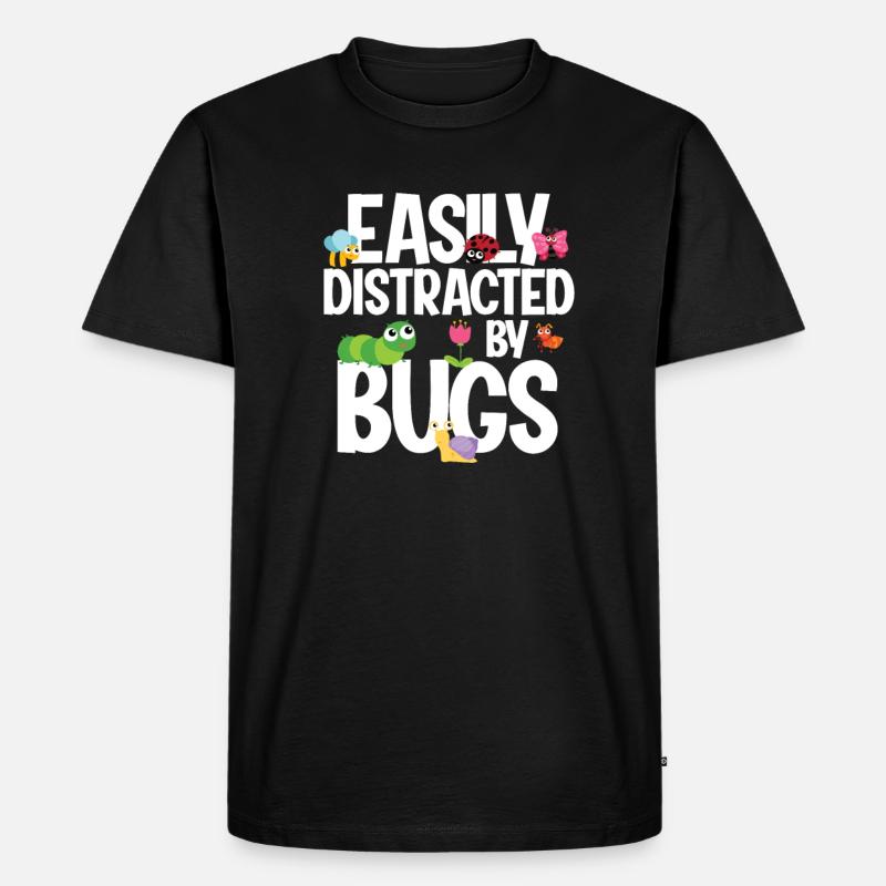 Kaefer - Männer Premium Bio T-Shirt - Schwarz