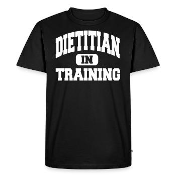 Diététiste en formation - T-shirt Premium bio Homme - noir - Devant - Nico (187cm)