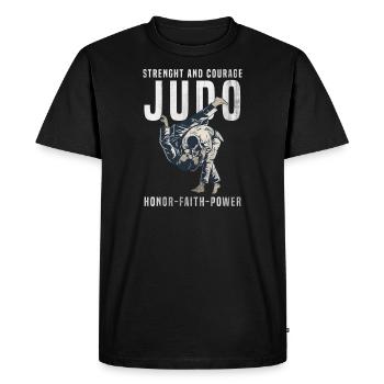 Judo fighter - Men's Premium Organic T-Shirt - black - Front - Nico (187cm)