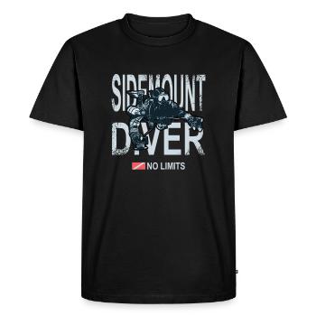 Sidemount Diver Plongée Cadeau Tec Diving - T-shirt Premium bio Homme - noir - Devant - Nico (187cm)
