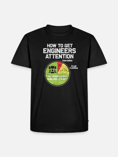Ingeniør ingeniør ingeniør civilingeniør gave - Herre Premium økologisk T-shirt - sort