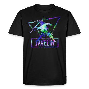 Javelin throw - Men's Premium Organic T-Shirt - black - Front - Nico (187cm)