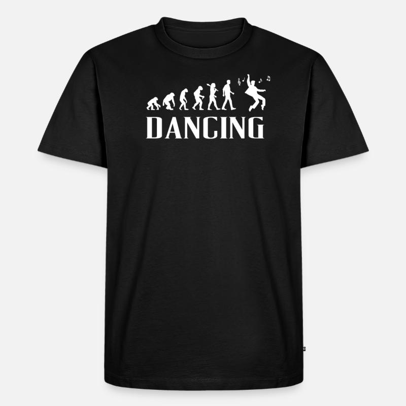 Dancing Evolution Present Idea - Men's Premium Organic T-Shirt - black