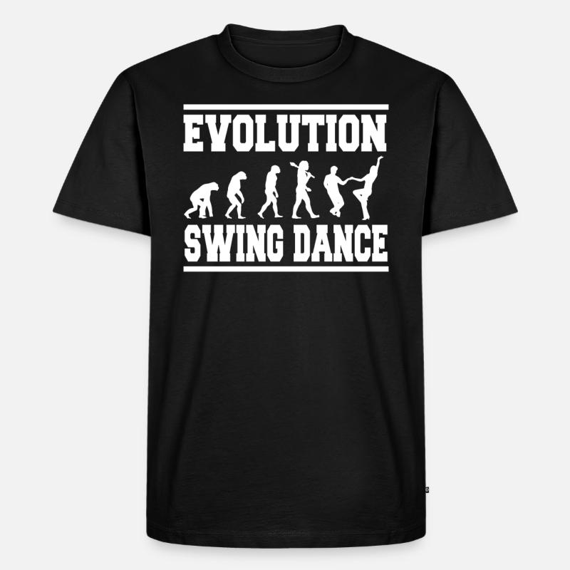 Danse swing évolution - T-shirt Premium bio Homme - noir