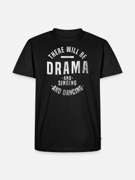 drama - Men's Premium Organic T-Shirt - black
