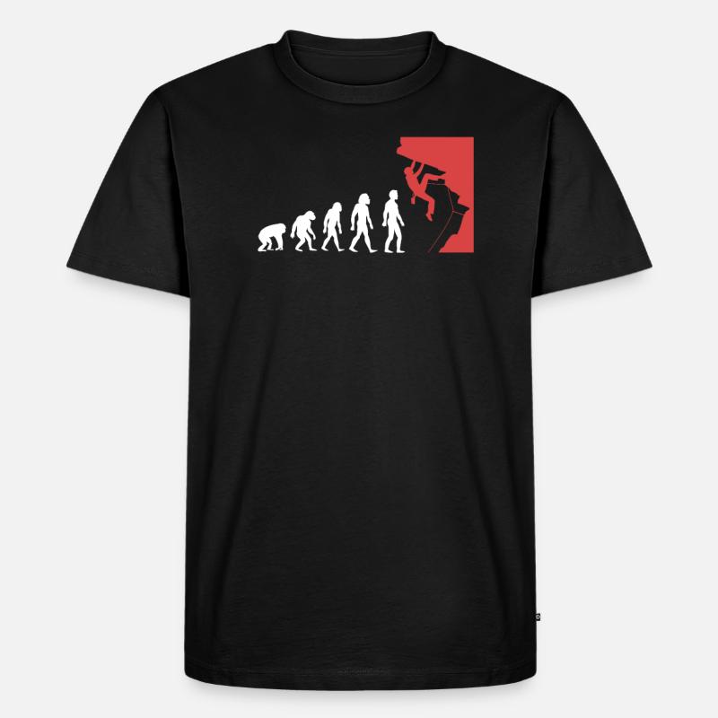 Evolution de l'escalade - T-shirt Premium bio Homme - noir