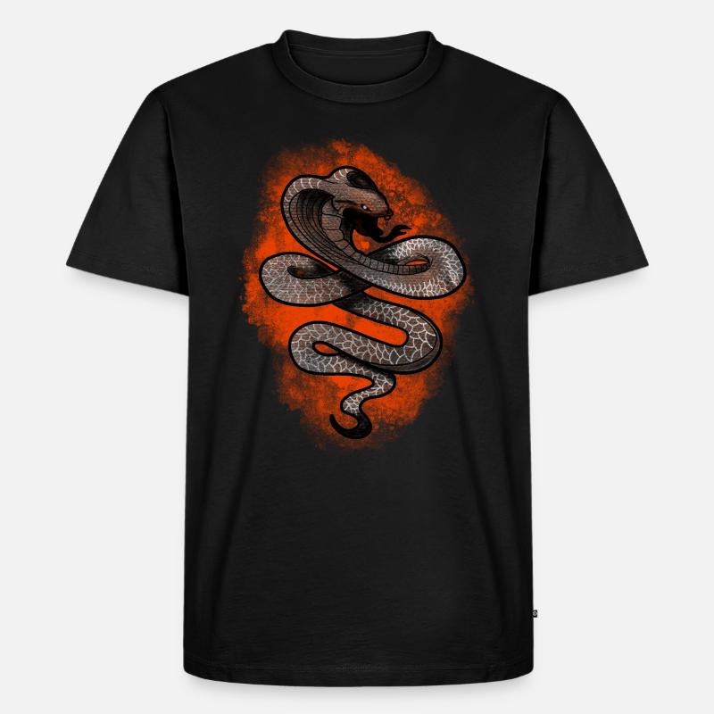 Cobra - Männer Premium Bio T-Shirt - Schwarz
