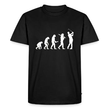 Evolution Golf - Men's Premium Organic T-Shirt - black - Front - Nico (187cm)