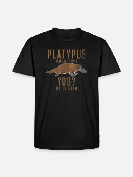 ornithorynque - T-shirt Premium bio Homme - noir