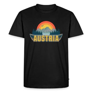Austria - Men's Premium Organic T-Shirt - black - Front - Nico (187cm)
