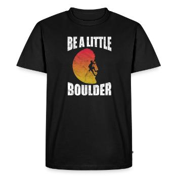 Cadeau d'alpinisme grimpeur d'escalade - T-shirt Premium bio Homme - noir - Devant - Nico (187cm)