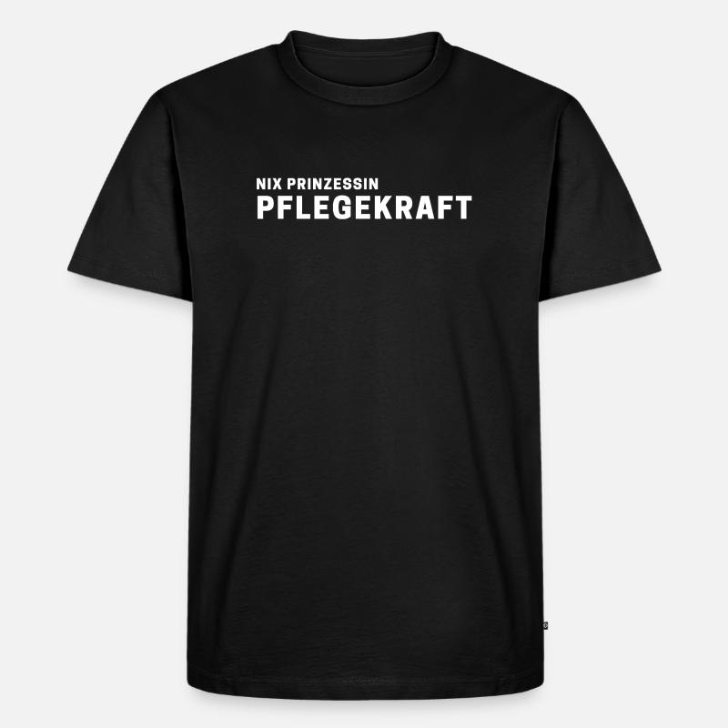 pfleger pflege krankenschwester geschenk arbeit - Männer Premium Bio T-Shirt - Schwarz