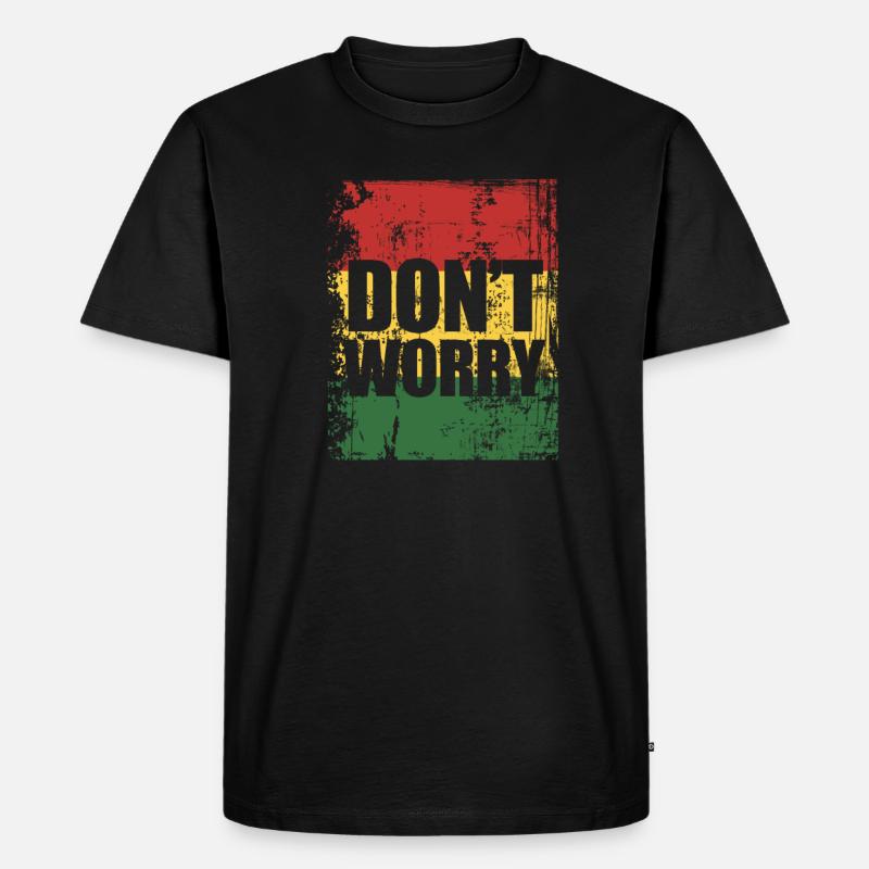 Reggae - Männer Premium Bio T-Shirt - Schwarz