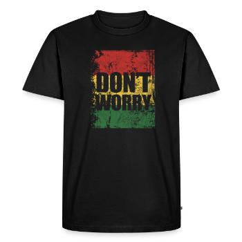 Rasta Rastafarian Reggae Jamaica Ragga Gift - T-shirt Premium bio Homme - noir - Devant - Nico (187cm)