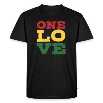 Rasta - T-shirt Premium bio Homme - noir - Devant - Nico (187cm)