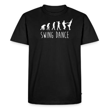 Swing dance evolution - Men's Premium Organic T-Shirt - black - Front - Nico (187cm)