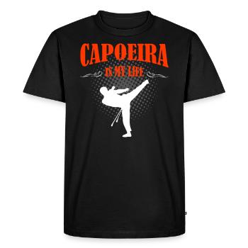 Capoeira - T-shirt Premium bio Homme - noir - Devant - Nico (187cm)
