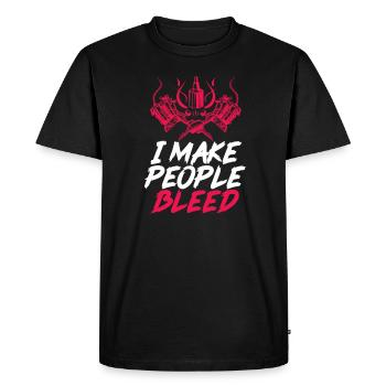 Tatouage tatoué tatouages cadeau de tatoueur - T-shirt Premium bio Homme - noir - Devant - Nico (187cm)