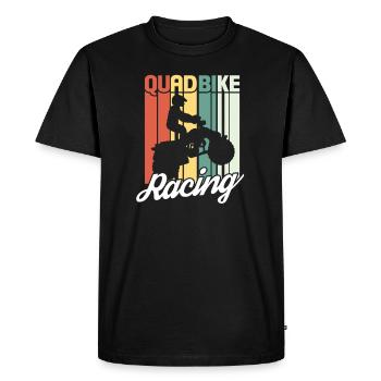 Quad - T-shirt Premium bio Homme - noir - Devant - Nico (187cm)