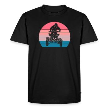 Quad - T-shirt Premium bio Homme - noir - Devant - Nico (187cm)