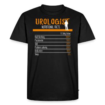 Urologist Ingredients - Men's Premium Organic T-Shirt - black - Front - Nico (187cm)