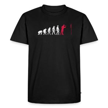 Darts Evolution Darts Evolution Bullseye Gift - Men's Premium Organic T-Shirt - black - Front - Nico (187cm)