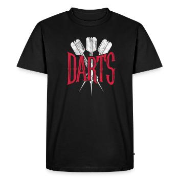 Dart Darts Bullseye Dartboard Dart Gift - T-shirt Premium bio Homme - noir - Devant - Nico (187cm)