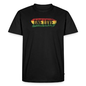 Rasta Rastafarian Reggae Jamaica Ragga Gift - T-shirt Premium bio Homme - noir - Devant - Nico (187cm)