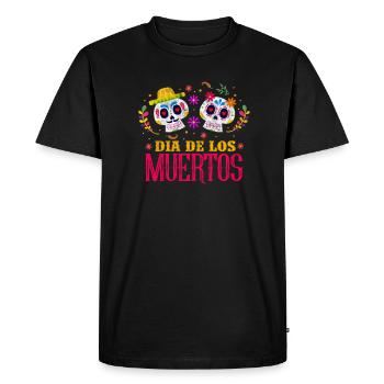 Dia De Los Muertos - T-shirt Premium bio Homme - noir - Devant - Nico (187cm)