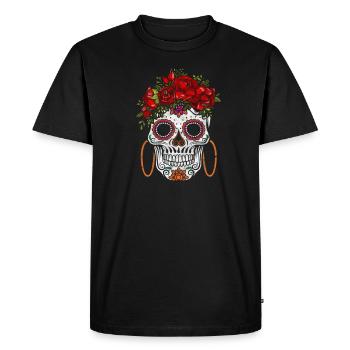 Dia De Los Muertos - T-shirt Premium bio Homme - noir - Devant - Nico (187cm)