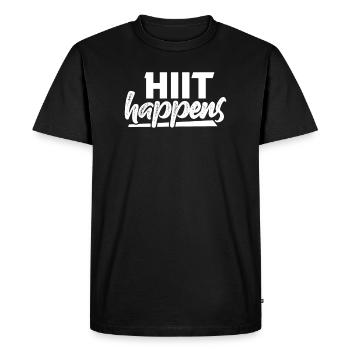 Remise en forme - T-shirt Premium bio Homme - noir - Devant - Nico (187cm)