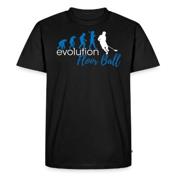 FloorBall Evolution - T-shirt Premium bio Homme - noir - Devant - Nico (187cm)