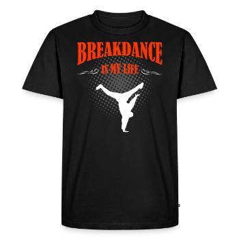 Breakdancing - Men's Premium Organic T-Shirt - black - Front - Nico (187cm)