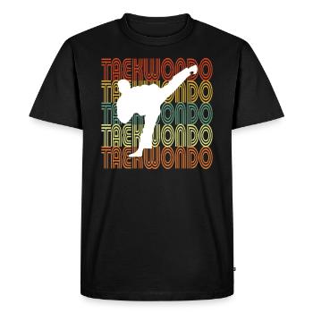 TAEKWONDO - T-shirt Premium bio Homme - noir - Devant - Nico (187cm)