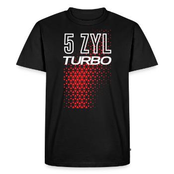 5 cylinder engine with turbo 5 cylinder driver - Men's Premium Organic T-Shirt - black - Front - Nico (187cm)