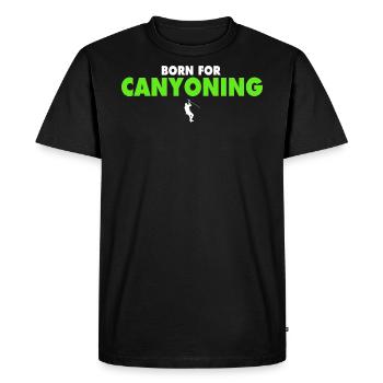 BORN FOR CANYONING Shirt - T-shirt Premium bio Homme - noir - Devant - Nico (187cm)