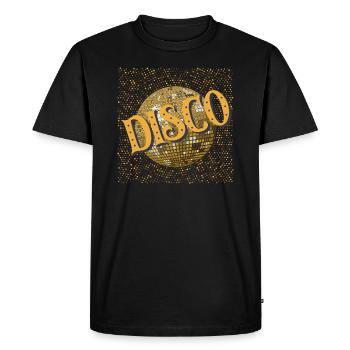 Disco. - T-shirt Premium bio Homme - noir - Devant - Nico (187cm)