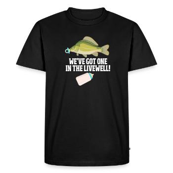 Pêche enceinte Enceintes - T-shirt Premium bio Homme - noir - Devant - Nico (187cm)