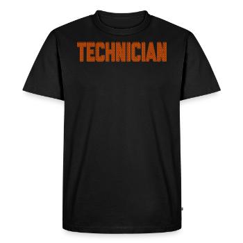 Unique Christmas Gift For Technicians - Men's Premium Organic T-Shirt - black - Front - Nico (187cm)