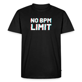 Techno DJ Raver Festival Bass Music Gift - Men's Premium Organic T-Shirt - black - Front - Nico (187cm)